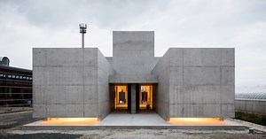 FORM builds thick concrete volumes to create the tranquil house in japan