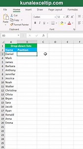 Drop-down lists in excel | Time to Office