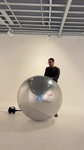 100K views · 1.3K reactions | Shop Bigshinyballs.com 睊 #sculpture #artgallery #oddlysatisfying #artist #Artstudio #artinstallation | Big Shiny Balls | Facebook
