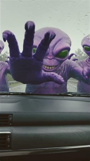 bro why are there aliens in front of my car