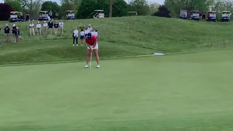 See the birdie putt that clinched DBU's DII women's golf national title