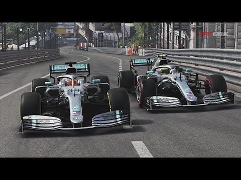 F1 2019 Gameplay: Monaco 100% Race Hamilton vs Senna