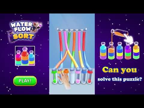 Top 10 Levels in Water Flow Sort – Can You Solve Them? 🔥