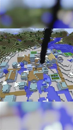 Minecraft Village vs Endothermic Missile (HBM Nuclear Tech Mod & Tektopia Mod 1.12.2)