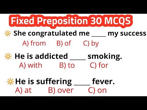 ✅ Preposition Quiz in English | 30 Important Questions for SSC & Grammar Practice | Grammar MCQs