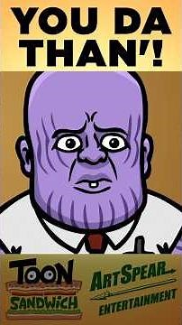 Was Thanos the best villain? - TOON SANDWICH #marvel #mcu #avengers #animation #funny #thanos