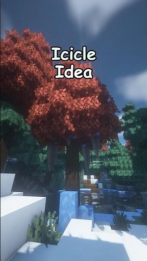 How to build Icicles in Minecraft! #minecraft
