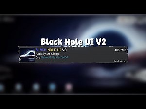 Black Hole UI V2 🥶 MCPE 1.21+ | Texture Pack - UI Minecraft