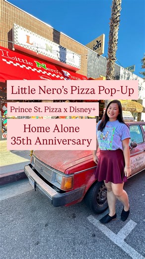 Ginny You on Instagram: "🎄🍕 Home Alone Little Nero’s popped up in Studio City! 🍕✨ Prince St. Pizza & Disney+ turned Home Alone into real life for the 35th anniversary and it’s SO CUTE. Here’s the breakdown: 🍕 All Prince St. Pizza locations have the Lovely Cheese Pizza 📍 Only Studio City, Chicago & Toronto have the full immersive experience 🚗 Only Studio City has the Little Nero’s delivery car 🎁 Free Little Nero’s cup + magnet ✨ Pop-up runs Dec 10–17, go before Kevin’s pizza disappears aga