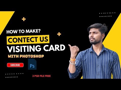 🔥 Photoshop Se Professional Visiting Card Kaise Banaye 😱 | Print Ready Design - 3 psd file free SAVE
