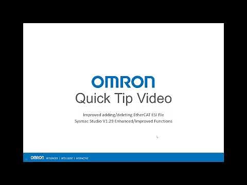 OMRON Sysmac Studio EtherCAT ESI File