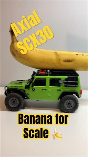 Axial SCX30 Micro Crawler 🍌 Banana for Scale! #rccar #scx30 #rccrawler #rclife