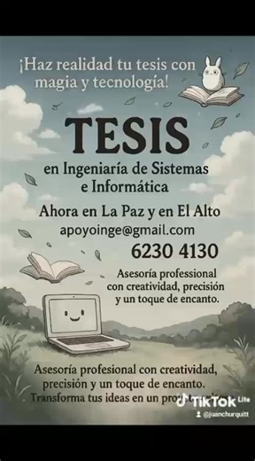 🎓 ¿Desarrollando tu tesis o proyecto de grado en Ingeniería de Software, Sistemas o Informática? En la era de Starlink, Supabase, Flutter, BPMN 2.0, APIs RESTful, CI/CD y diseño UI/UX profesional… tu proyecto merece más que “que funcione” — merece calidad de ingeniería. 🛠️ Apoyo en: • Frontend (React, Flutter, responsive design) • Backend (PHP, Node.js, Python, Supabase) • Arquitectura MVC, UML, BPMN, patrones de diseño • Seguridad (JWT, sanitización, sesiones seguras) • Despliegue en servidor