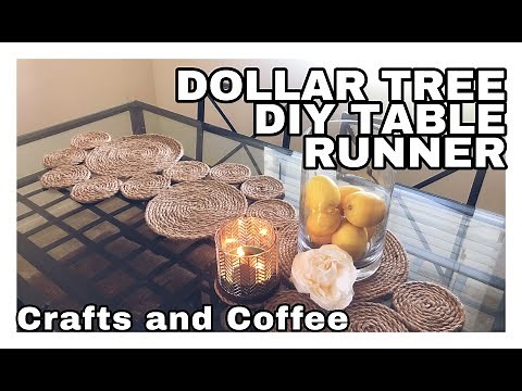 DIY Dollar Tree Table Runner No Sew | DIY Home Decor | Dollar Tree Home Decor
