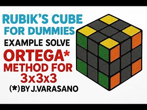Rubiks Cube for Dummies 1 - Ortega for 3x3x3 Example solve
