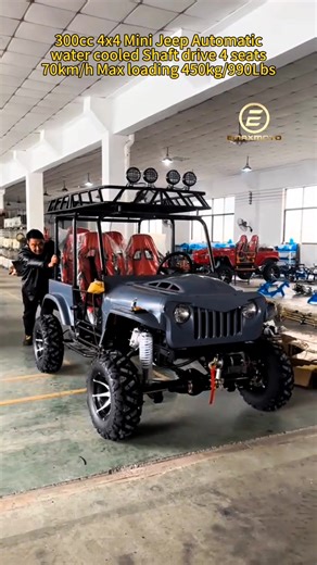 China Manufacture 300cc 4x4 Mini Jeep water cooled Shaft drive Adults Four Wheel Drive Mountain Used 4 man seat go kart please contact us for more details. emaxbike2016@gmail.com WhatsApp 86 18565119998 | Emax Motorcycle Co.,Ltd