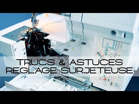 OVERLOCKER TUTORIAL: HOW TO USE IT: adjust stitches, roll, overlock (easy tip for beginners)