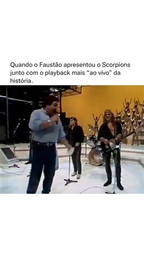 Espetacular on Instagram: "Em março de 1994, a lendária banda alemã Scorpions participou do Domingão do Faustão, um dos programas de auditório de maior audiência da televisão brasileira exibido pela TV Globo entre 1989 e 2021, comandado por Fausto Silva e conhecido por receber artistas nacionais e internacionais no palco. Na ocasião, os Scorpions divulgaram sua turnê Face the Heat, que promovia o álbum de mesmo nome lançado em 1993, e apresentaram faixas como “Still Loving You” e “Under the Same