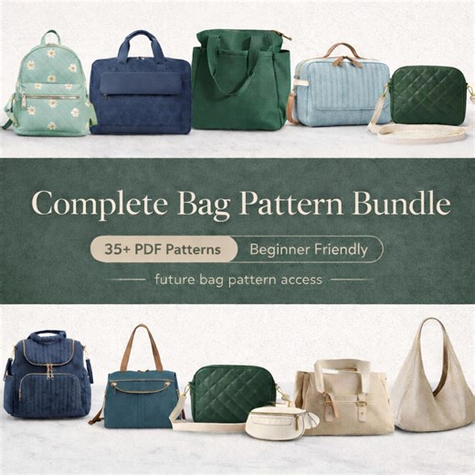 Bag Sewing Pattern Bundle PDF | 35  Best Selling Bag Patterns | Beginner Friendly Sewing Patterns | Instant Download - Etsy