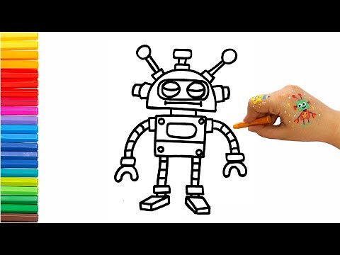 How to Draw a Toy Robot with Antennas 🚀 🎨 👾 | Easy Robot Drawing for Kids!"