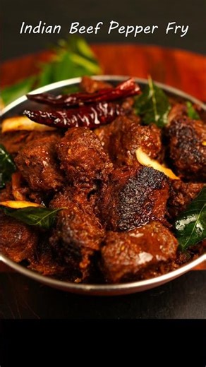 Indian Beef Pepper Fry - Kerala Style #cooking #indianfood #curryrecipe #indianrecipes