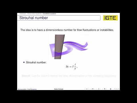 Strouhal number