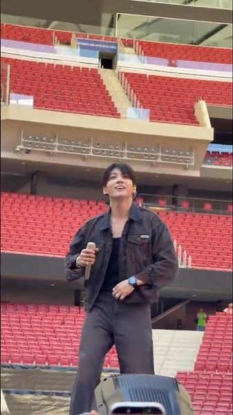 Jungkook BTS MADRID Soundcheck DAY1 | bts Madrid concert day1 #bts #jungkook