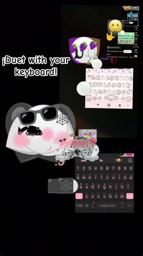 Duet with your keyboard! #duet #cutecore #keyboard