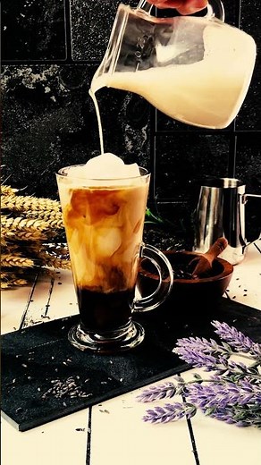 Iced Lavender Latte – Floral & Refreshing Summer Coffee ☕💜❄️ #coffeerecipe