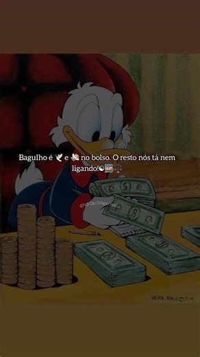 Animated Duck Counting Money in Cartoon Style