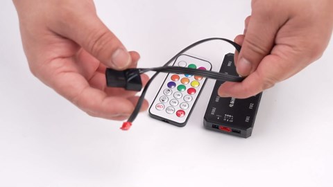 T angxi Computer Fan Speed Controller LED Colorful Rainbow RGB PC Computer Cooler Fan Controller with 15m RF Remote Control