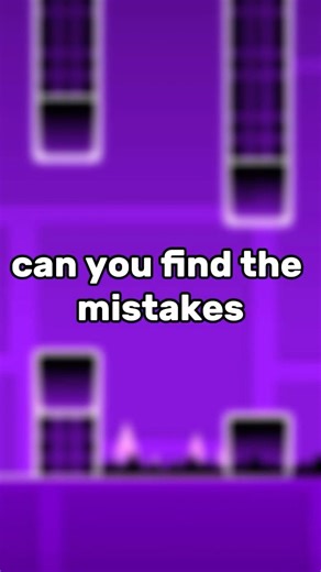can you find the mistakes (Jumper) #geometrydash #gd