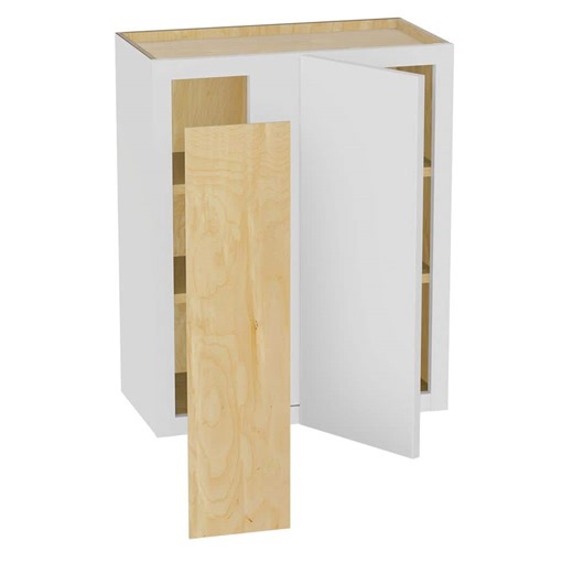 Check The Home Depot's Q&A Before Buying: Home Decorators Collection Hargrove 24 in. W x 12 in. D x 30 in. H Assembled Plywood Blind Wall Kitchen Cabinet in Vesper White with Soft Close LH