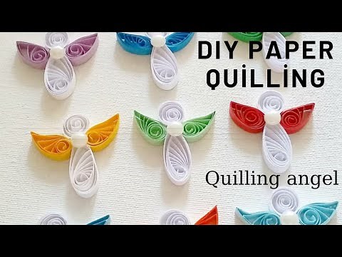 Quilling Angel, DIY Paper quilling, How to make Quilling, Christmas Angel ornament, Christmas decor
