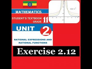 Mathematics Grade 11 Unit 2 Exercise 2.12‪@mathT_21‬​