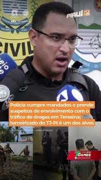 Polícia cumpre mandados e prende suspeitos de envolvimento com o tráfico de drogas em Teresina