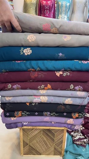 765 reactions · 18 shares | Fall in love with pure raw silk and fine cross stitch work at J&K Fabrics Whatsapp: +92 324 2432559 Location-shop no LG63-67 basement gold mark 1 shopping mall phase 1 DHA karachi #JNKFabrics #StylishSuits #WeddingWardrobe #StoneWorkSuits #HeavyEmbroidery #FashionForWeddings #EthnicElegance #DressToImpress #CelebrateInStyle #LuxuryAttire | J&K Fabrics | Facebook