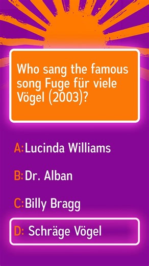 Who performed the famous song Fuge für viele Vögel (2003)?