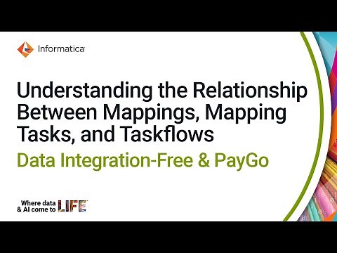 Understanding the Relationship Between Mappings, Mapping Tasks, and Taskflows in CDI-Free & PayGo