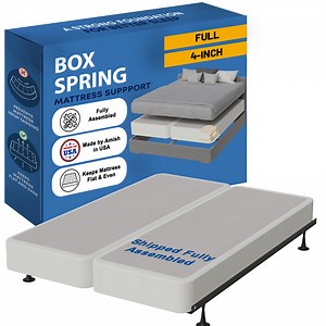 Continental Sleep, 4" Split wood Box Spring/Foundation for Mattress, Full - Walmart.com