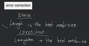 Use the given format for your response.| error | correction |... | Filo