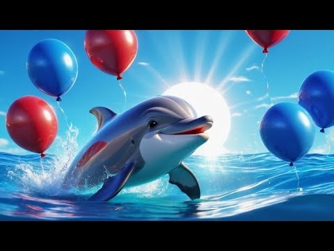 The Dolphin Who Loved Balloons | Nursery Rhyme Song for Kids