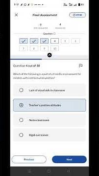 iGOT Karmayogi -understanding the Teaching children with intellectual Disabilities -quiz answers