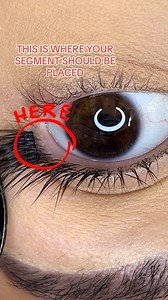 102K views · 5.3K reactions | Here is an extreme close up application to show the correct placement for the lash segments- incorrect placement will cause irritation and your eye will become watery and in turn the bond will lose it’s seal which will cause lash slide. #diyeyelashextensions #fyp #lashes #lashapplication | 헟헮혀헵 헥헶헯헯헼헻혀 헗헜헬 헟헮혀헵헲혀 | Facebook