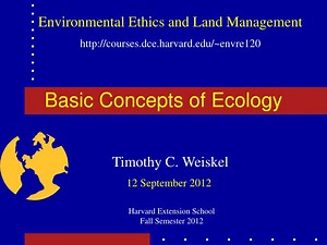 Basic Concepts of Ecology - SlideServe