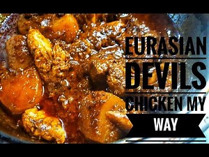 Eurasian Devil Chicken Recipe / How to make Eurasian Kristang Curry Debal