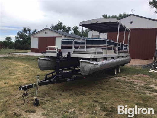 1982 Harris 280 Silver Anniversary FloteBote 28’ Pontoon Boat W/Trailer | Transportation