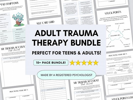 PTSD Adult Trauma Therapy Worksheets: Coping Skills Workbook (printable & Fillable PDF) - Etsy