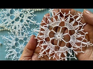 Stunning "Diana" Snowflake: Easy Crochet Tutorial | (Free Chart!)