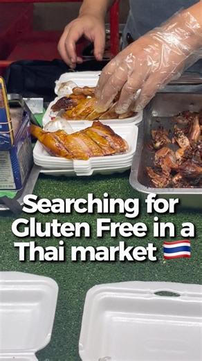 Searching for gluten free, celiac-safe food | Thai street market #thaistreetfood #glutenfree #celiac